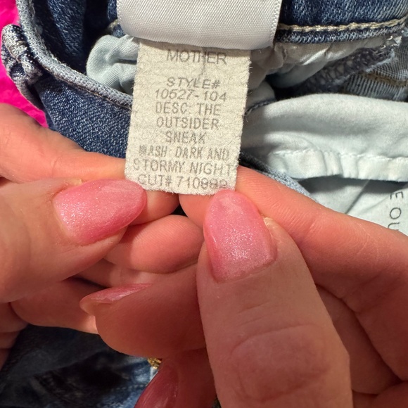 MOTHER The Outsider Sneak Jeans STORMY NIGHT Size 27 - Picture 5 of 7